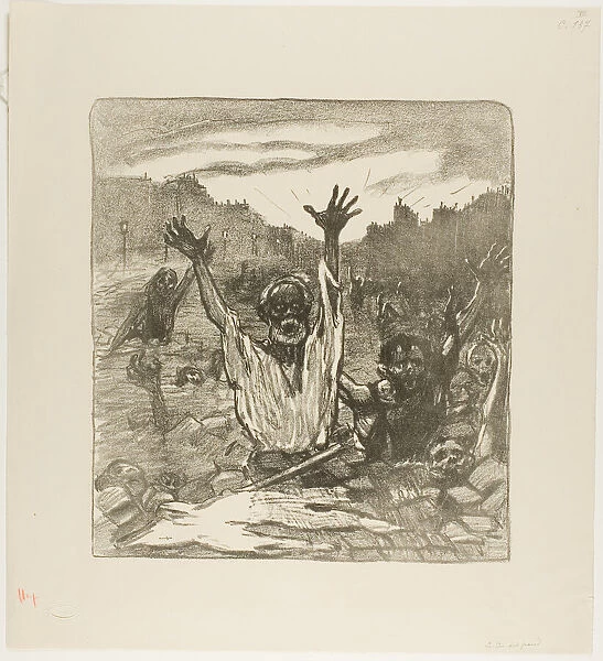 The Cry of the Streets!, February 1894. Creator: Theophile Alexandre Steinlen