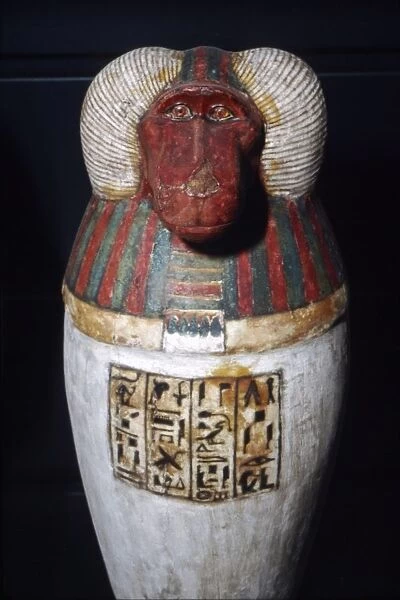 Thoth as Baboon, Canopic Jar, 22nd Dynasty, c1550BC-1069 BC