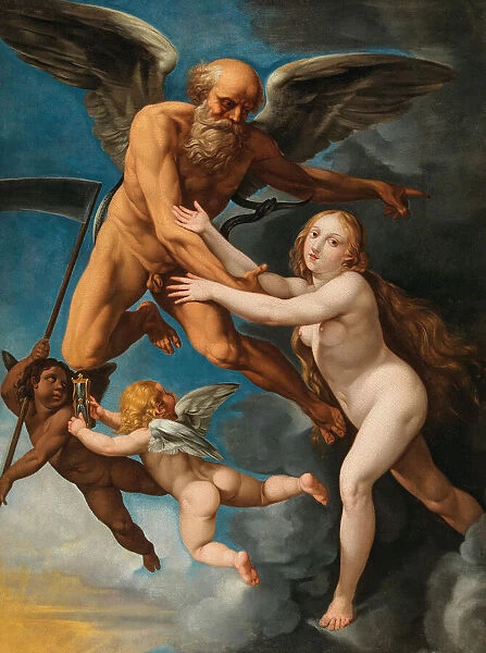 Time abducting truth, c. 1630. Creator: Cesari, Giuseppe (1568-1640)