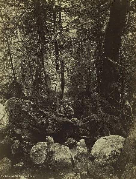 The Trail in West Gallatin Canon, c. 1870s. Creator: William Henry Jackson (American