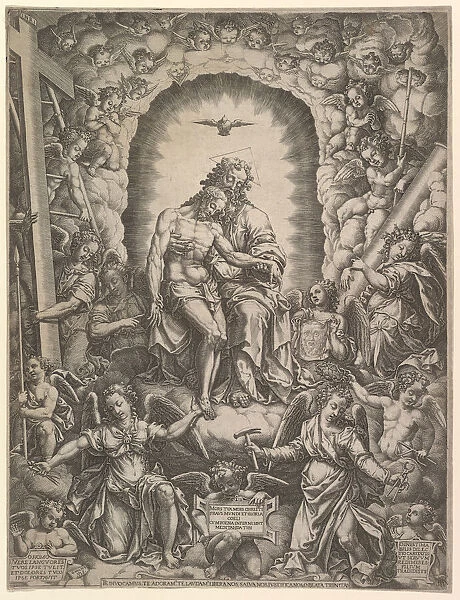 The Trinity, 1576. Creator: Giorgio Ghisi