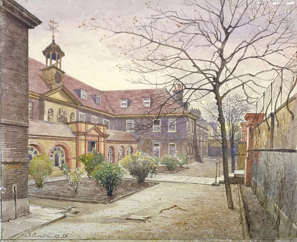View of Grey Coat Hospital, Greycoat Place, Westminster, London, 1886