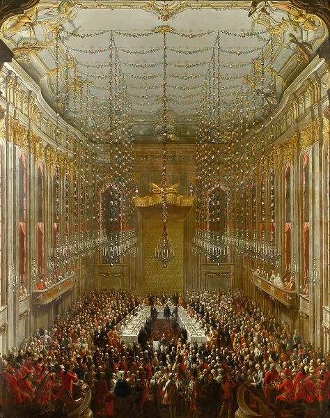 Wedding Supper in the Redoute Hall of the Vienna Hofburg, 1760, 1763
