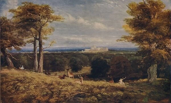 Windsor Castle from the Great Park, 1846. Artist: David Cox the elder