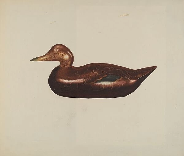 Wooden Duck, 1935  /  1942. Creator: Unknown