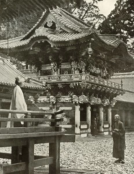 The Yomei Gate at Nikko, 1910. Creator: Herbert Ponting
