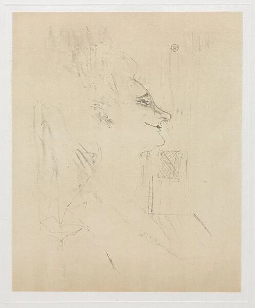 Yvette Guilbert Intoxicated, 1898. Creator: Henri de Toulouse-Lautrec (French, 1864-1901)