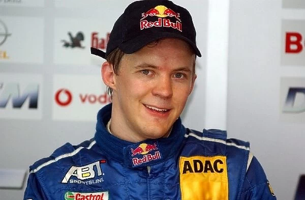Matthias Ekstrom Audi in the press conference: DTM Championship, Rd 2, Adria International Raceway, Italy, 11 May 2003