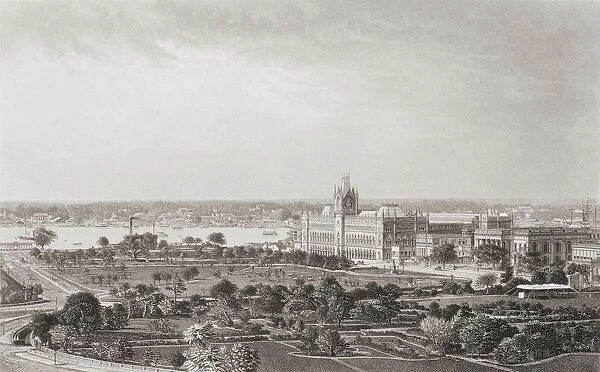 Calcutta, India, From A 19Th Century Print. From The Age We Live In, A History Of The Nineteenth Century