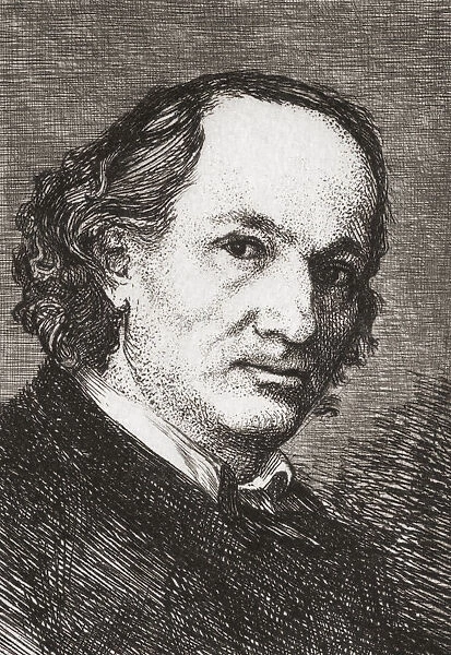 Charles Baudelaire. Full name, Charles Pierre Baudelaire, 1821 - 1867. French poet, essayist and art critic. After a work by Felix Bracquemond