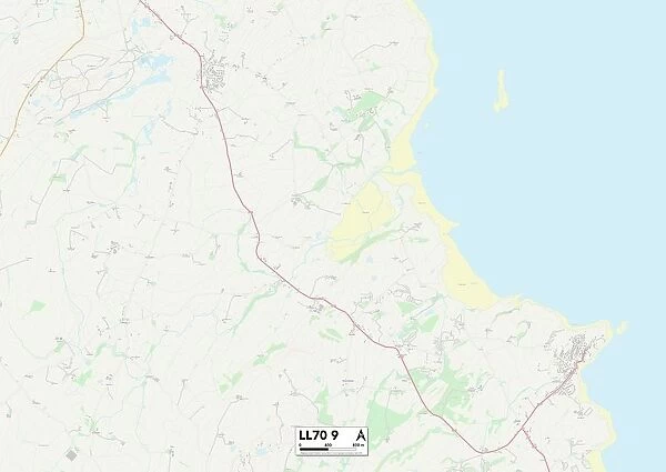 Anglesey LL70 9 Map