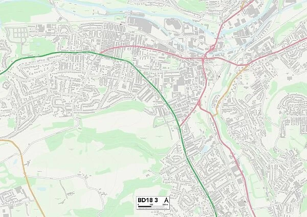 Bradford BD18 3 Map