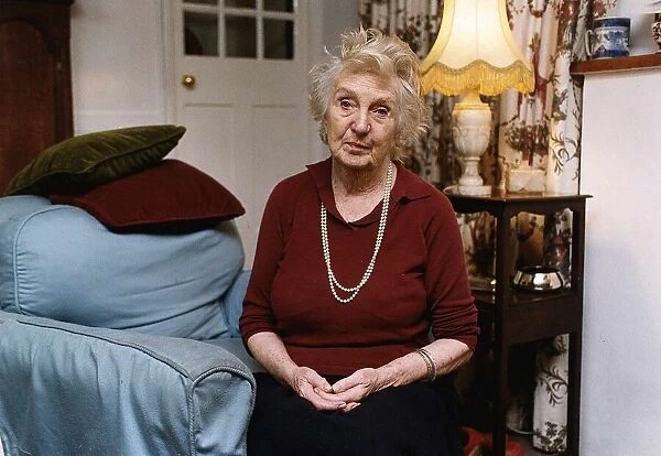 Actress Joan Hickson who plays Miss Marple in the BBC adaptation of the Agatha Christie