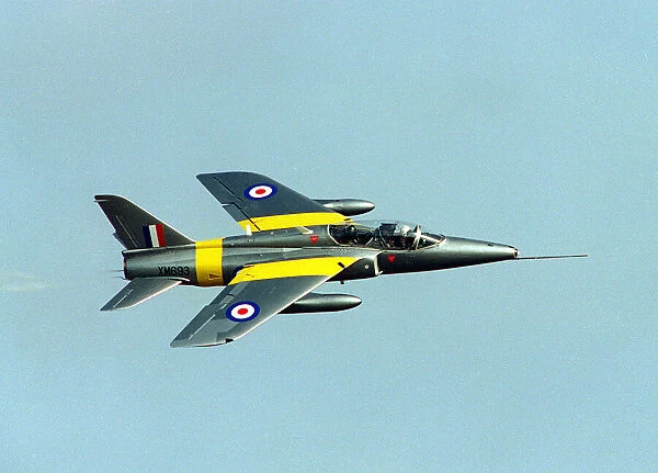 Aircraft Hawker Siddeley Gnat trainer August 1993 flying at the Wroughton