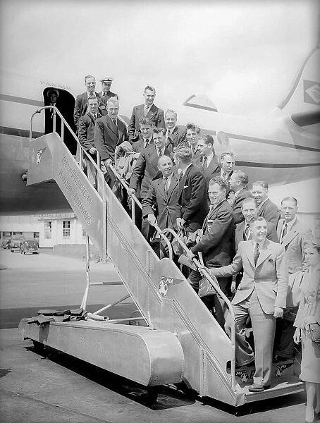 England World Cup 1950 squad June 1950 just before departing to Brazil