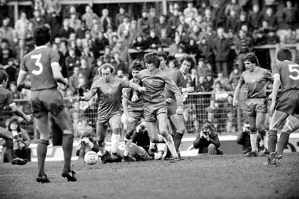 F. A Cup Football. Chelsea 2 v. Liverpool 0 February 1982 LF08-29-067