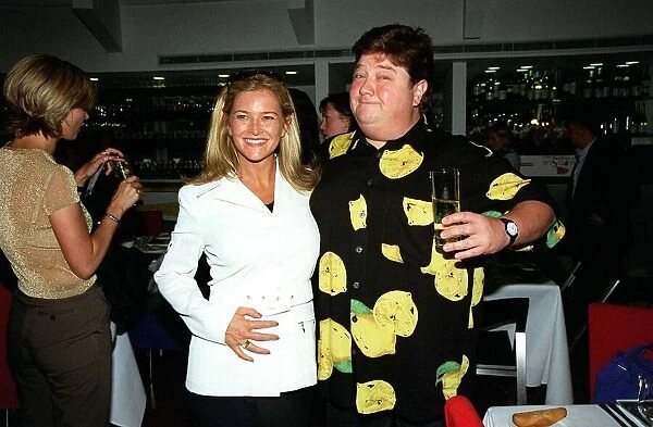 Jonathan Coelman Radio  /  TV Presenter June 1998 At Time Out Awards with unknown