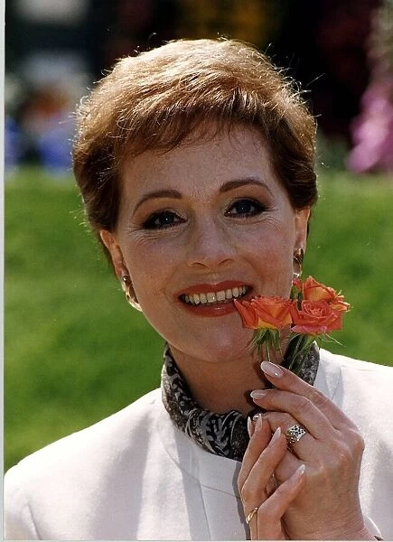 Julie Andrews With A Rose Named After Her AT The Chelsea Flower Show