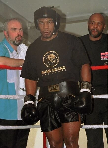 Mike Tyson in training for the World Title with trainer Jay Bright