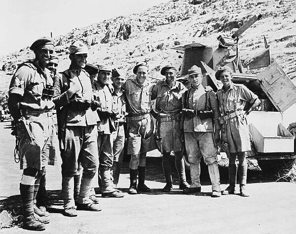 The Occupation of Syria. Turkish soldiers and the crews of British armoured cars