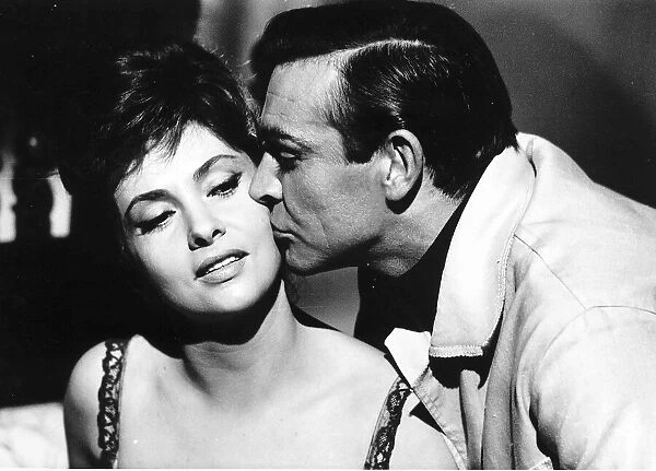 Sean Connery Actor in scene from film with Actress Gina Lollobrigida August 1963