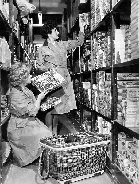 Staff stock up new Woolworths Store, London Road, Liverpool, 14th November 1962