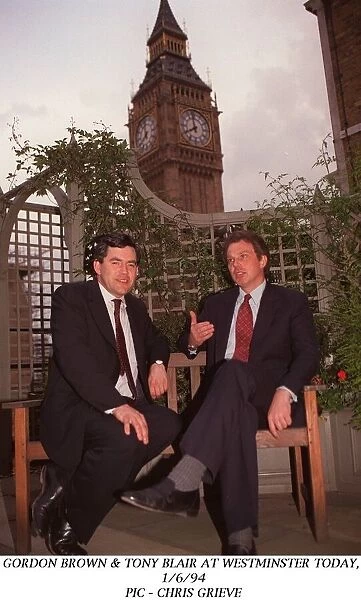 Tony Blair and Gordon Brown at Westminster after Brown had withdrawn from Labour