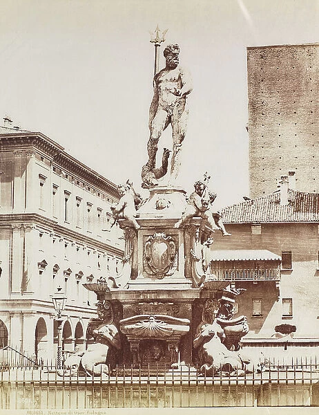 Fountain of Neptune, Giambologna, Jean Boulogne said (1529-1608), Piazza del Nettuno, Bologna