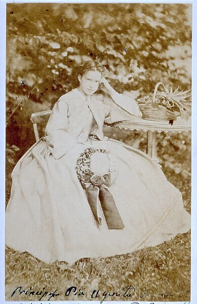 Portrait of Princess Maria Pia of Savoy, Queen of Portugal from 1862