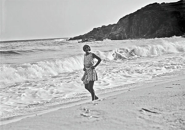 Portrait of a woman on the beach of Cavoli, Isle of Elba