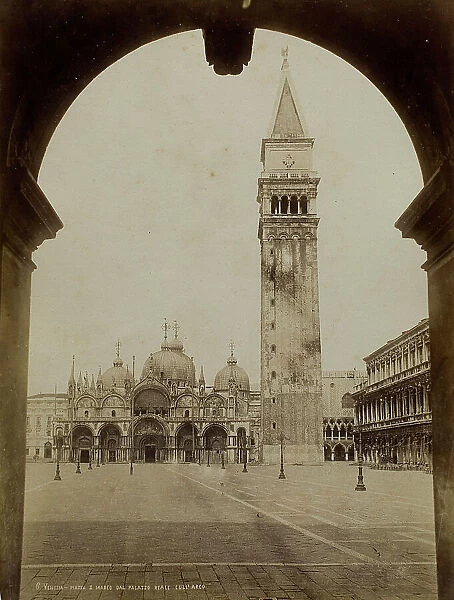 View of Piazza San Marco with the Basilica and the Bell tower, Venice