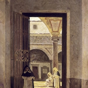 ABBATI, Giuseppe (1836-1868). Hallway of a Dominican