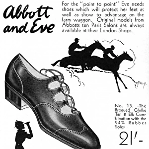 Abbotts shoe advertisement, 1935