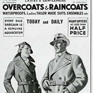 Advert for Aquascutum coats 1935
