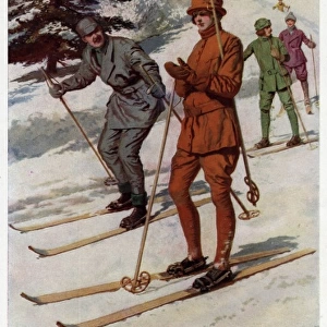 Advert for Burberry winter sports wear 1923