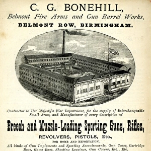 Advertisement, C G Bonehill, Birmingham