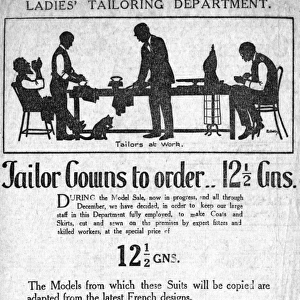 Advertisement for Fenwick tailoring