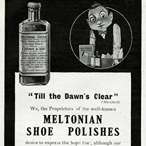 Advertisement for Meltonian Shoe Polishes