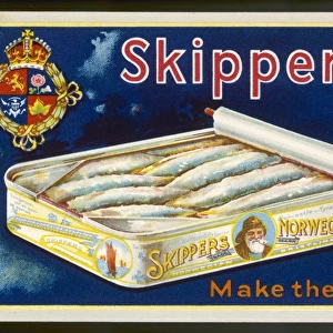 Advert for Skippers Norwegian Bristling Sardines