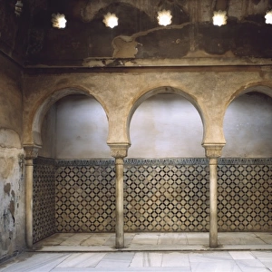 Alhambra. SPAIN. Granada. Alhambra. Baths. Hispano-Moresque