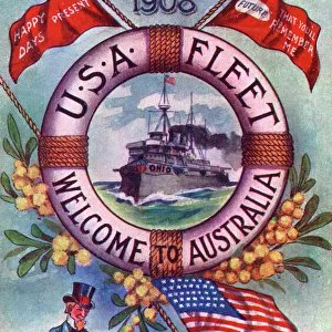 The American Great White Fleet arrives in Australia