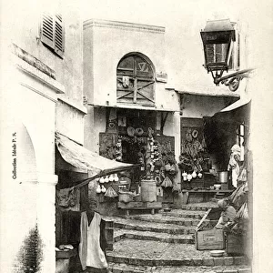 Arab Street with small shops - Algiers, Algeria