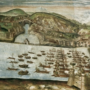 Arrival of the Spanish squadron to Lisbon under