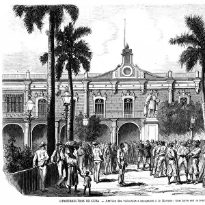 Arrival of Spanish Volunteers at Havana