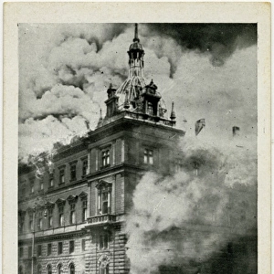 Austrian July Revolt of 1927 - Burning of Palace of Justice