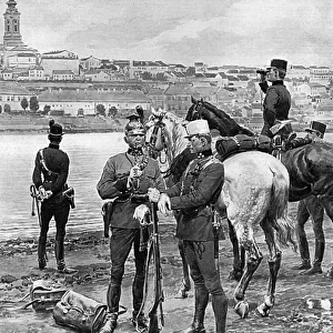 Austrian troops by the Danube