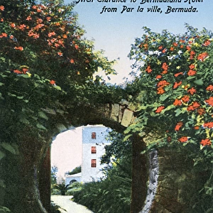 Bermuda, Arch Entrance to Bermudiana Hotel from Par la Ville