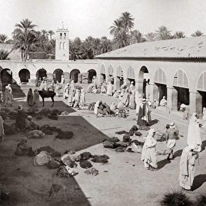 Biskra Market, Algeria, circa 1890
