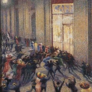 BOCCIONI, Umberto (1882-1916). Rissa in galleria
