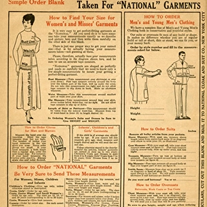 How your body measurements should be taken 1924